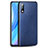 Funda Lujo Cuero Carcasa para Huawei Enjoy 10 Azul