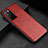 Funda Lujo Cuero Carcasa para Huawei Honor Play4 5G Rojo