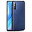 Funda Lujo Cuero Carcasa para Huawei P smart S Azul