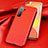 Funda Lujo Cuero Carcasa para Huawei P40 Lite 5G Rojo