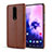 Funda Lujo Cuero Carcasa para OnePlus 7 Pro Marron