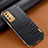 Funda Lujo Cuero Carcasa para Samsung Galaxy A02s Negro