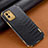 Funda Lujo Cuero Carcasa para Samsung Galaxy A03 Negro