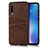 Funda Lujo Cuero Carcasa para Xiaomi Mi 9 Marron