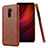 Funda Lujo Cuero Carcasa para Xiaomi Pocophone F1 Marron