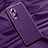 Funda Lujo Cuero Carcasa QK1 para Huawei Honor 50 SE 5G Morado