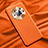 Funda Lujo Cuero Carcasa QK1 para Huawei Honor Magic3 Pro 5G Naranja