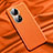 Funda Lujo Cuero Carcasa QK1 para Huawei P50e Naranja