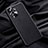 Funda Lujo Cuero Carcasa QK1 para Xiaomi Poco M5S Negro