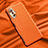 Funda Lujo Cuero Carcasa QK1 para Xiaomi Redmi K40 Gaming 5G Naranja