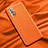 Funda Lujo Cuero Carcasa QK1 para Xiaomi Redmi Note 10T 5G Naranja
