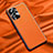 Funda Lujo Cuero Carcasa QK1 para Xiaomi Redmi Note 11 SE India 4G Naranja