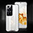 Funda Lujo Cuero Carcasa QK4 para Huawei P60 Blanco