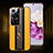 Funda Lujo Cuero Carcasa QK4 para Huawei P60 Pro Amarillo