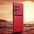 Funda Lujo Cuero Carcasa QK4 para OnePlus Ace 2 5G Rojo