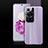 Funda Lujo Cuero Carcasa QK5 para Huawei P60 Morado