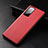 Funda Lujo Cuero Carcasa R01 para Huawei Honor X10 5G Rojo