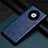 Funda Lujo Cuero Carcasa R01 para Huawei Mate 40E 4G Azul