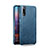 Funda Lujo Cuero Carcasa R01 para Huawei P20 Azul