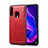 Funda Lujo Cuero Carcasa R01 para Huawei P30 Lite Rojo