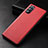 Funda Lujo Cuero Carcasa R01 para Oppo Reno4 Pro 5G Rojo