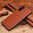 Funda Lujo Cuero Carcasa R01 para Samsung Galaxy Note 10 5G Marron