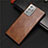 Funda Lujo Cuero Carcasa R01 para Samsung Galaxy Note 20 Ultra 5G Marron