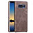 Funda Lujo Cuero Carcasa R01 para Samsung Galaxy Note 8 Duos N950F Marron