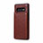 Funda Lujo Cuero Carcasa R01 para Samsung Galaxy S10 Plus Marron