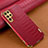 Funda Lujo Cuero Carcasa R01 para Samsung Galaxy S21 Ultra 5G Rojo