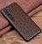 Funda Lujo Cuero Carcasa R01 para Xiaomi Mi Note 10 Marron