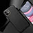 Funda Lujo Cuero Carcasa R02 para Apple iPhone 11 Negro