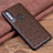 Funda Lujo Cuero Carcasa R02 para Huawei Honor 20E Marron