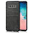 Funda Lujo Cuero Carcasa R02 para Samsung Galaxy S10 Negro