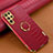 Funda Lujo Cuero Carcasa R02 para Samsung Galaxy S24 Ultra 5G Rojo