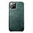 Funda Lujo Cuero Carcasa R03 para Apple iPhone 11 Pro Verde