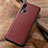 Funda Lujo Cuero Carcasa R03 para Huawei Nova 5T Rojo