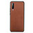 Funda Lujo Cuero Carcasa R03 para Xiaomi Mi A3 Marron