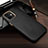 Funda Lujo Cuero Carcasa R04 para Apple iPhone 12 Mini Negro