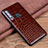 Funda Lujo Cuero Carcasa R04 para Huawei Honor 10i Marron