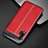 Funda Lujo Cuero Carcasa R04 para Huawei Nova 6 Rojo