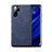 Funda Lujo Cuero Carcasa R04 para Huawei P30 Pro Azul