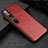 Funda Lujo Cuero Carcasa R04 para Xiaomi Mi Note 10 Pro Rojo