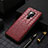 Funda Lujo Cuero Carcasa R05 para Huawei Mate 20 X 5G Rojo