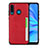 Funda Lujo Cuero Carcasa R05 para Huawei P30 Lite XL Rojo
