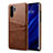 Funda Lujo Cuero Carcasa R05 para Huawei P30 Pro New Edition Marron