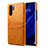 Funda Lujo Cuero Carcasa R05 para Huawei P30 Pro New Edition Naranja