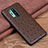 Funda Lujo Cuero Carcasa R05 para OnePlus 8 Pro Marron