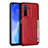 Funda Lujo Cuero Carcasa R06 para Huawei P40 Lite 5G Rojo