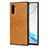 Funda Lujo Cuero Carcasa R06 para Samsung Galaxy Note 10 Naranja